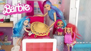Doll Family Packing Routine Before Flight!