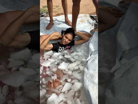 Jo pani se nahate hai wo libaj badalte hai or jo ice se nahate hai wo tiger hote hai 🔥😱 #ytshorts