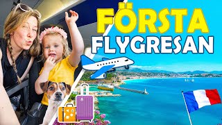FLYGER SJÄLV MED BARN & HUND ✈️🇫🇷