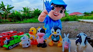 Drama Badut Lucu Boboboy Jualan Bebek Sapi, Kereta Api Tut Tut Badut Cocomelon Kebelet EE, Squidgame