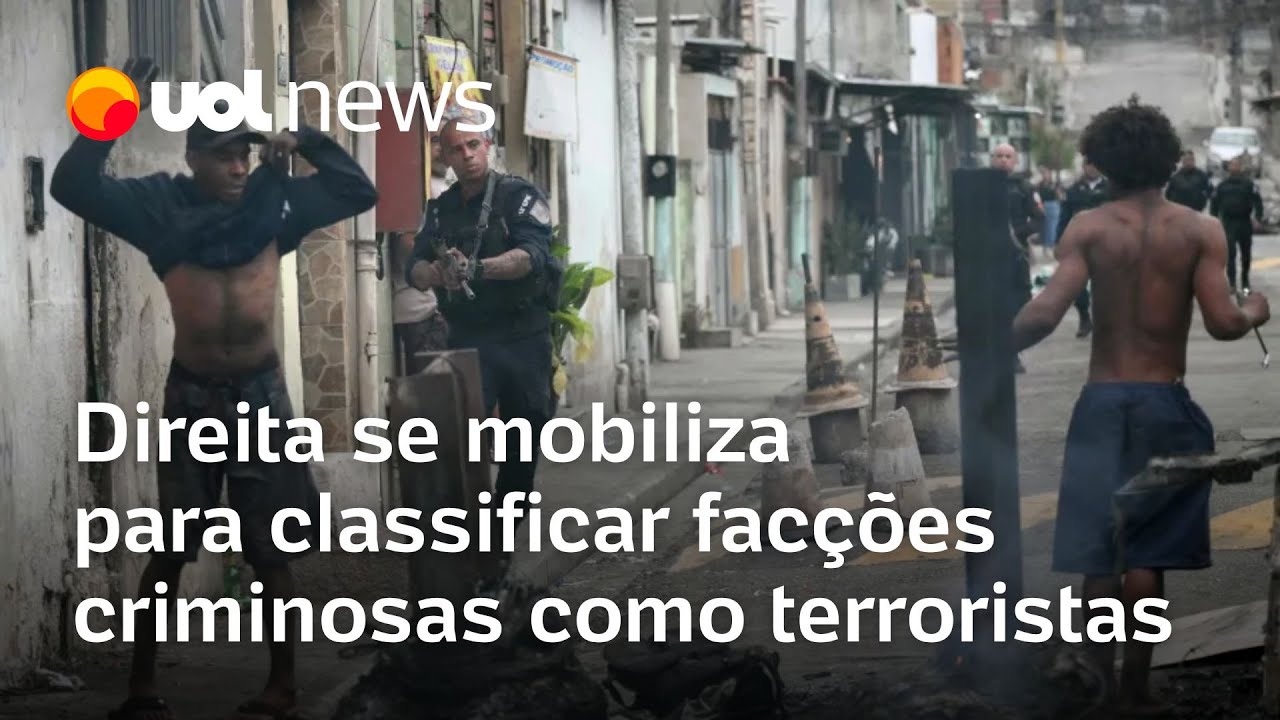 Direita se une para definir facções como terroristas em contraponto a Lula