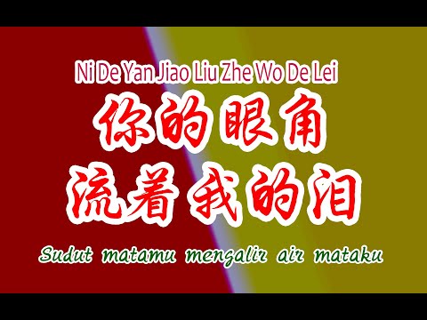 Ni De Yan Jiao Liu Zhe Wo De Lei  – 你的眼角流着我的泪 – Karaoke – Terjemahan – Lyrics – Lirik