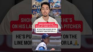 Shohei Ohtani is assuming he’s on his last chance as a pitcher 🚨