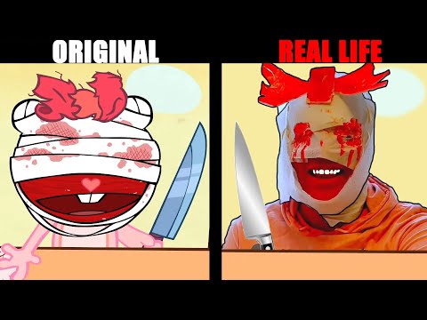 Happy Tree Friends Ice Cold Lemonade Side By Side Parody In Real Life