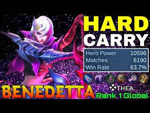Hard Carry Benedetta Insane 6,100+ Matches - Top 1 Global Benedetta by ❖ᴛʜᴇᴀ. - Mobile Legends