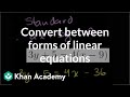Exploring Linear Equations in Standard Form