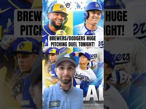 MLB! DODGERS/BREWERS AND A HUGE PITCHING DUEL TONIGHT! #dodgers #brewers #mlb #sports #shohei