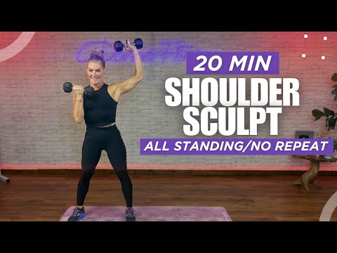 🔥 20-Min Sculpted Shoulder Burn Workout — All Standing, No Repeats!