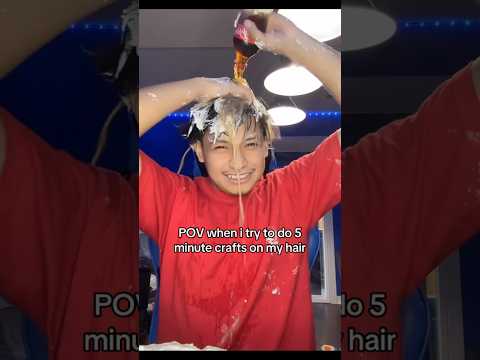 When the DIY 5 Minute Crafts on my Hair Goes Wrong 😭 #diy #edwinrg #gabe #arad #zavala #tiktoklive