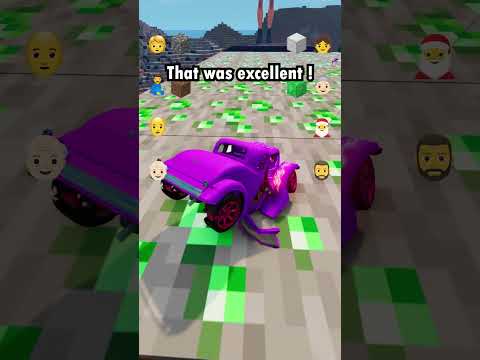 Long jump challenge between all these cars!
