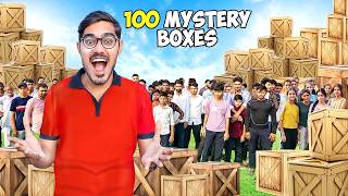 100 People Unbox 100 Mystery Boxes🔥   कई लोग मालामाल हो गए   Worth ₹500000
