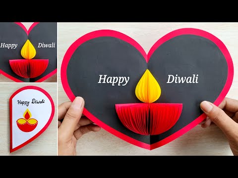 DIY Diwali Pop-up card // Handmade Diwali greeting card // Easy Diwali card ideas