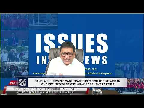 YouTube video thumbnail: Nandlall Supports Magistrate’s Decision To Fine Woman Who Refused To Testify Against Abusive Partner