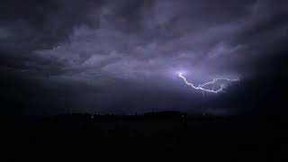 Ein nächtliches heftiges  Gewitter südlich von Mainz am 20./21. August 2026