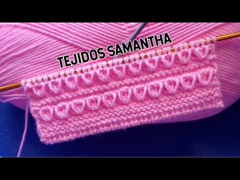 HERMOSO PATRÓN PARA TEJER CHOMPAS CHALECOS SUÉTER A DOS AGUJAS  / TEJIDOS SAMANTHA #knitting