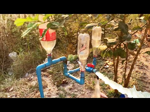 I turn PVC pipe into a water pump at home free no need electricity power #diy 3 #freeenergypump