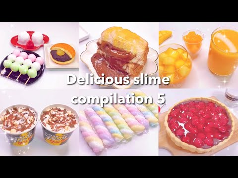 【ASMR】🍡おいしそうなスライムまとめ5🍫【音フェチ】Delicious slime compilation 5