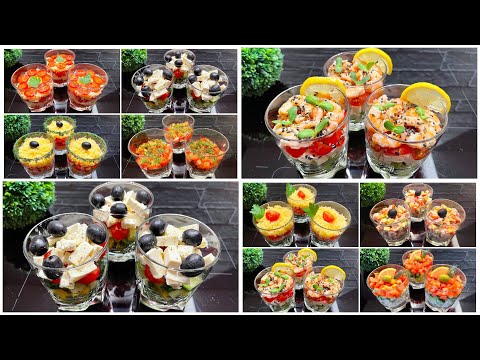 8 Salate aus einfachen Zutaten! Alle sind KÖSTLICH! Salatrezepte für die Festtafel und mehr!