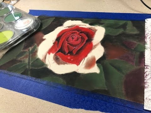 LIVE DEMO Part 3|| Red Rose PanPastel and Pencil Painting and Give-aways