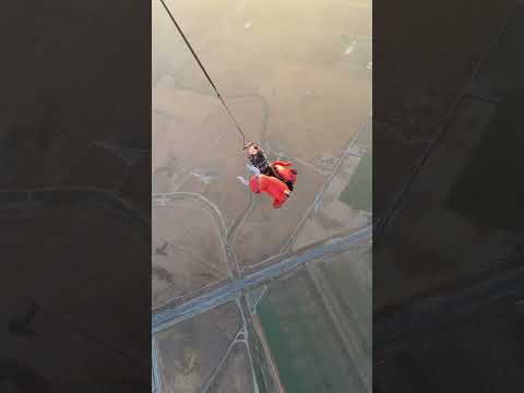 That's a weird place to have a rodeo #skydiving #rodeo #cowboys #skydive