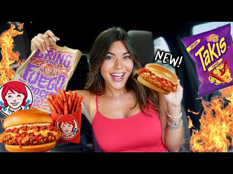 Wendy’s x Takis MUKBANG 🌶🔥 My Mouth Is on Fire!
