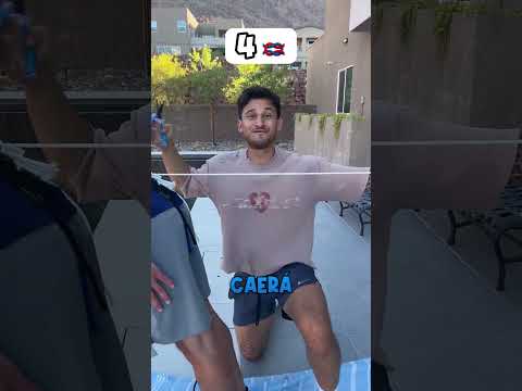 Si CORTAN la SOGA caigo a la PISCINA 🏊‍♂️ #shorts #challenge