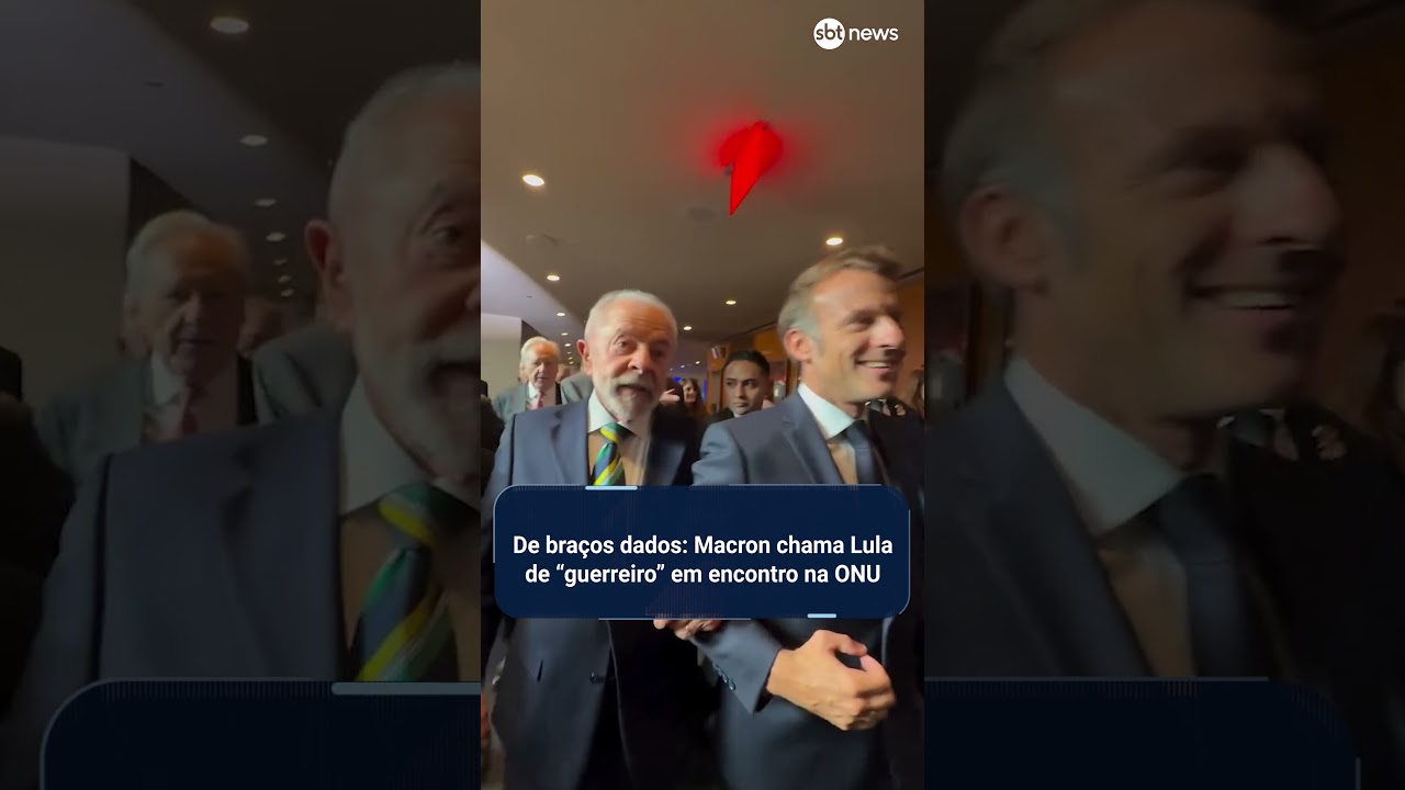 Macron chama Lula de guerreiro em encontro na ONU
