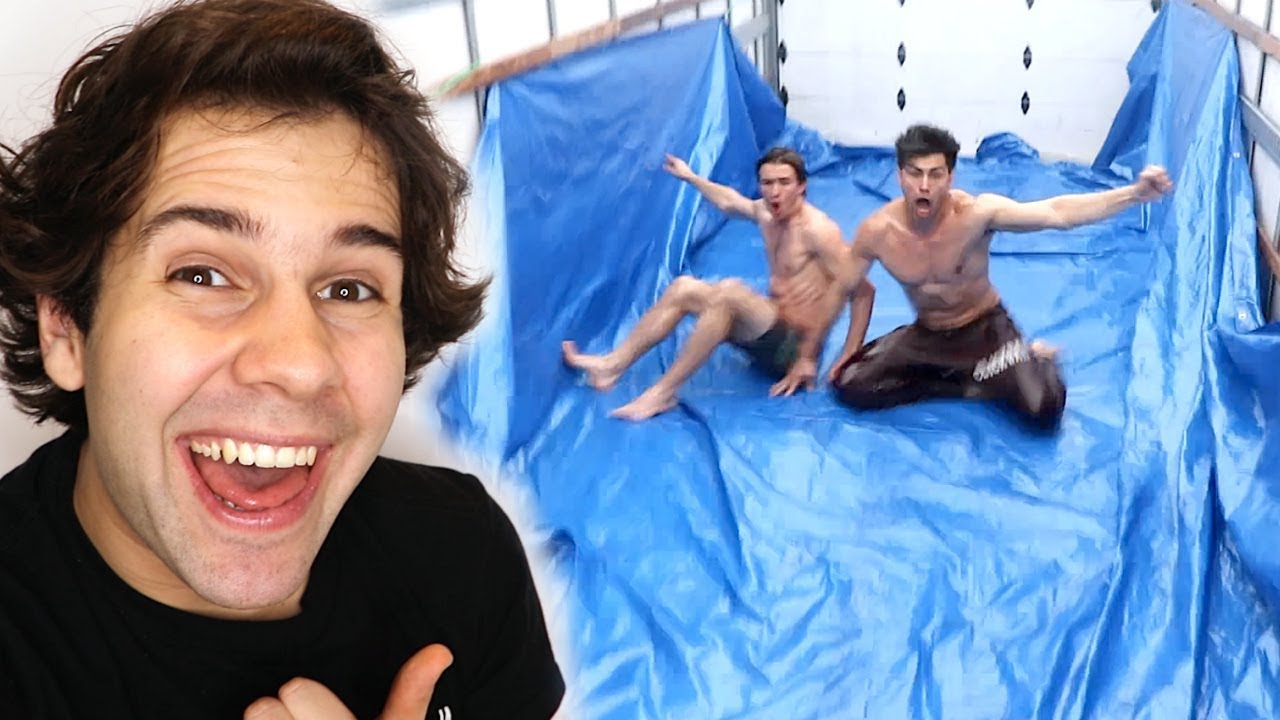 SLIP N SLIDE IN BACK OF MOVING TRUCK