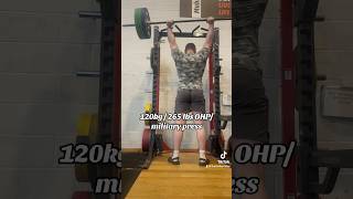 Big OHP 🫦 #gym #motivation #militarypress #overheadpress