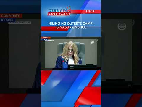 Hiling ng Duterte camp, ibinasura ng ICC