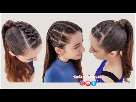 Penteados Escolares Fáceis para Meninas 💗 | Easy School Hairstyles for Girls of All Ages 🥰💕