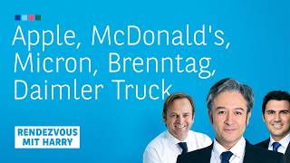 Apple, McDonald‘s, Micron, Brenntag, Daimler Truck, Robinhood – Rendezvous mit Harry vom 07.09.2026