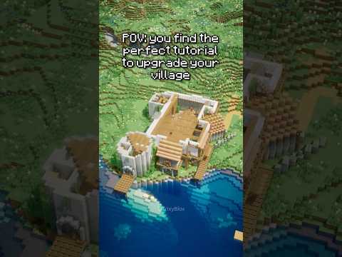 It's time to upgrade your village! Tutorial on my Patreon #minecraft #minecraftbuilding #shorts