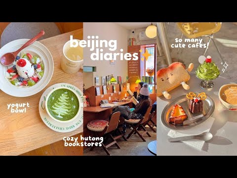 life in beijing ☃️ cafe hopping, snowman yogurt bowl 🥣 hutong bookstores ✨ insta360 GO3S