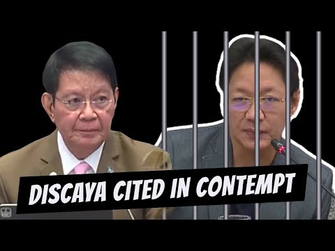 CURLEE DISCAYA CITED IN CONTEMPT SA PAGSISINUNGALING SA SENADO