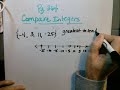 Comparing and Ordering Integers Challenge