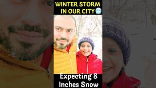 ❄️Snow பரிதாபங்கள் Heaviest winter storm in our city Expecting 8 Inches snow #shorts #news #tamil