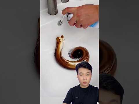 drain cleaner spray test #shortvideo