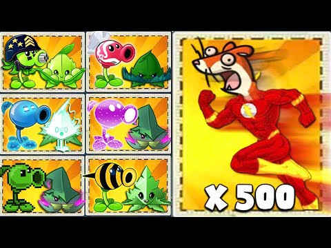 Pvz 2 Challenge - Random 50 Pair Plants & Mint VS 500 Ice Weasel Zombies