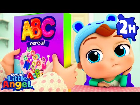 Learn the ABCs at Breakfast! | Little Angel | Fun Kids Songs | Nursery Rhymes