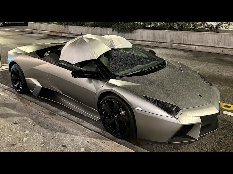 MAUVAIS SOIR pour sortir en Lamborghini Reventon Roadster !! FAIL ! 😳