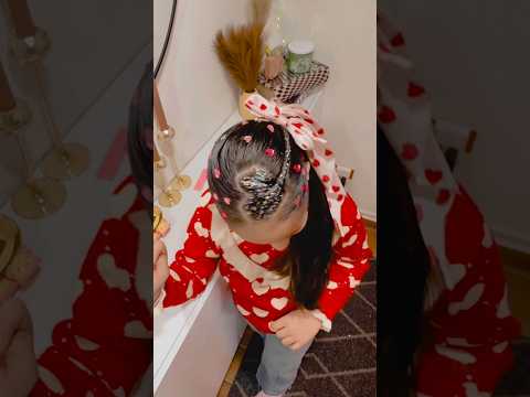 ¿Que te regalaron de San Valentín? ❤️✨ #hairstyle #tutorial #mom #minivlog