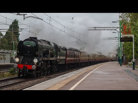 34046 Braunton Storms Through Litchfield TV on ‘The Lakes Express’ (30/09/22)