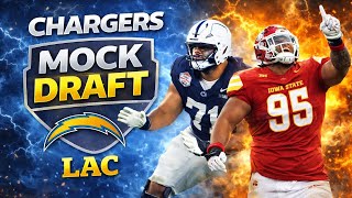 Los Angeles Chargers Mock Draft: Rebuilding the interior OL, trenches & adding playmakers!