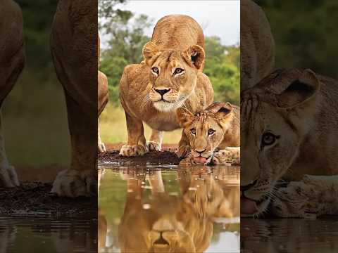 A King always King 👑#shorts #lion