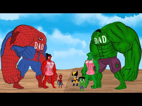 Evolution of MOM She Spider-Man vs Evolution of MOM She Hulk | SUPER HEROES MOVIE ANIMATION