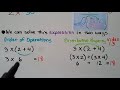 Evaluating Numerical Expressions and Order of Operations