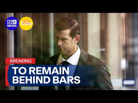 Ben Roberts-Smith will remain behind bars after brief court hearing | 9 News Australia