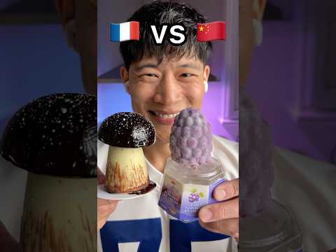 🇫🇷 Mushroom Mousse Cheesecake vs 🇨🇳 Grape Ice Cream