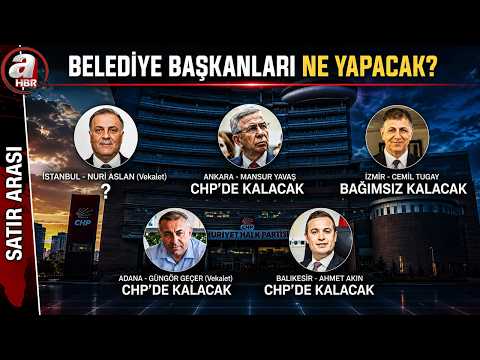 CHP'li belediyeler Yeni Parti'ye ne diyor? | A Haber